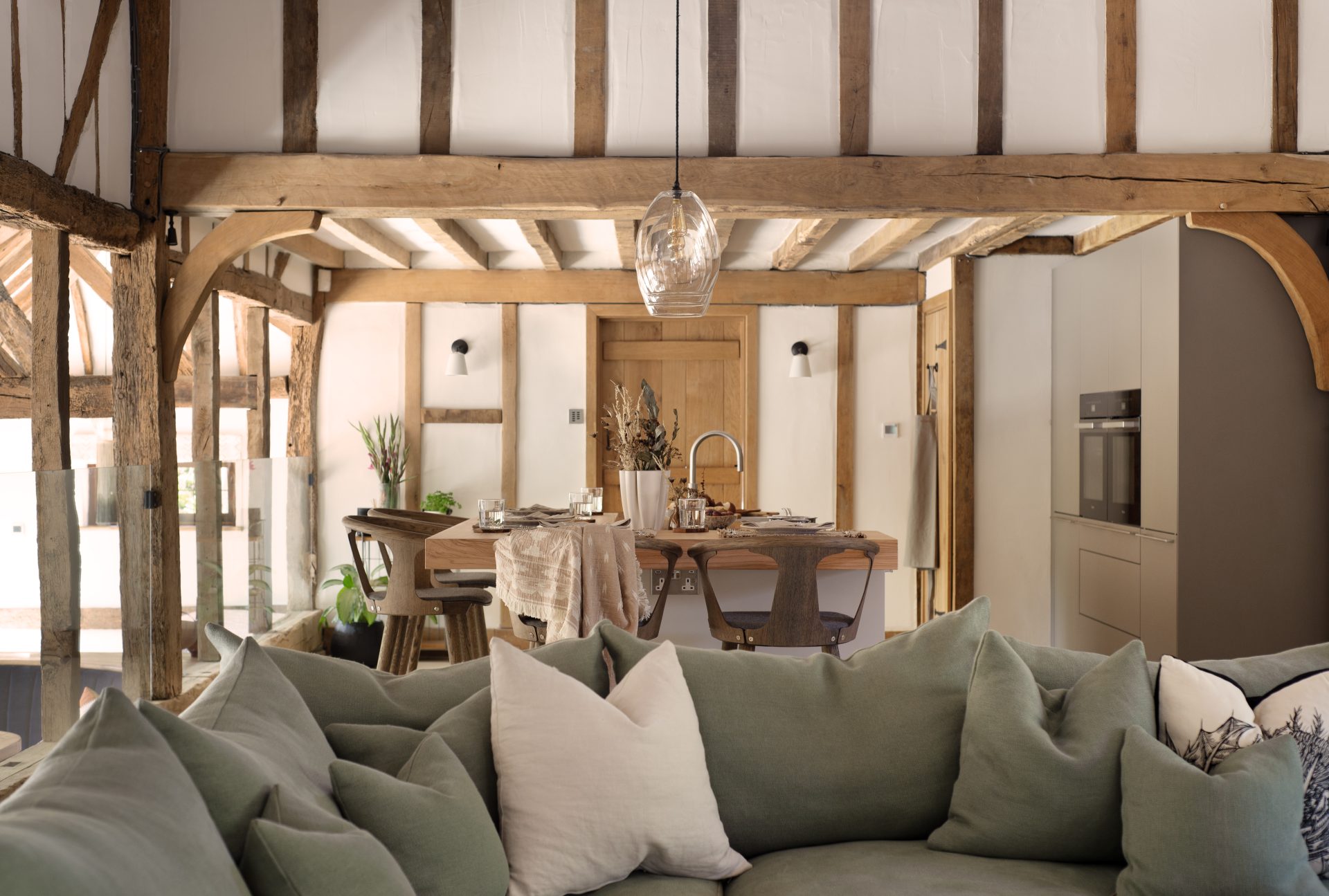First images of Grade II Listed Barn Refurbishment Sussex
