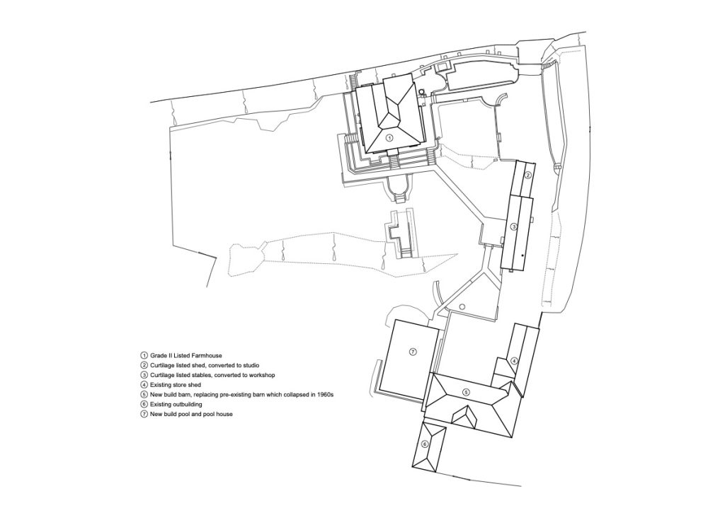Sussex Listed Farmhouse Site plan with key copy